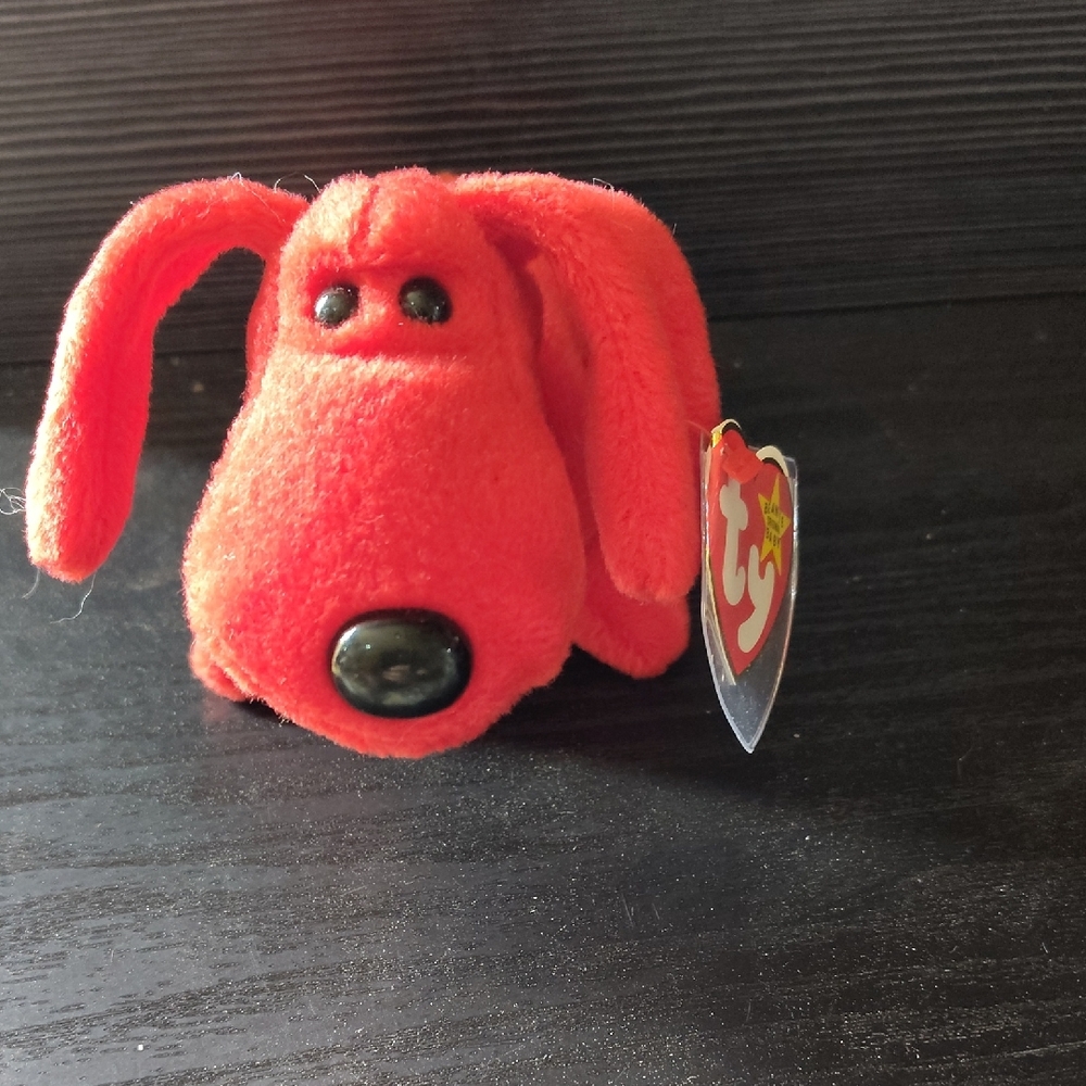 TY Beanie Baby Rover the Red Dog RETIRED 1996 with Tag Errors PVC Pellets